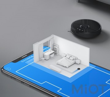 Робот пилосос миючий Xiaomi Roborock Vacuum Cleaner 2 Black S55